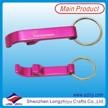 Custom Metal Bottle Opener Keychain with Printed Logo
